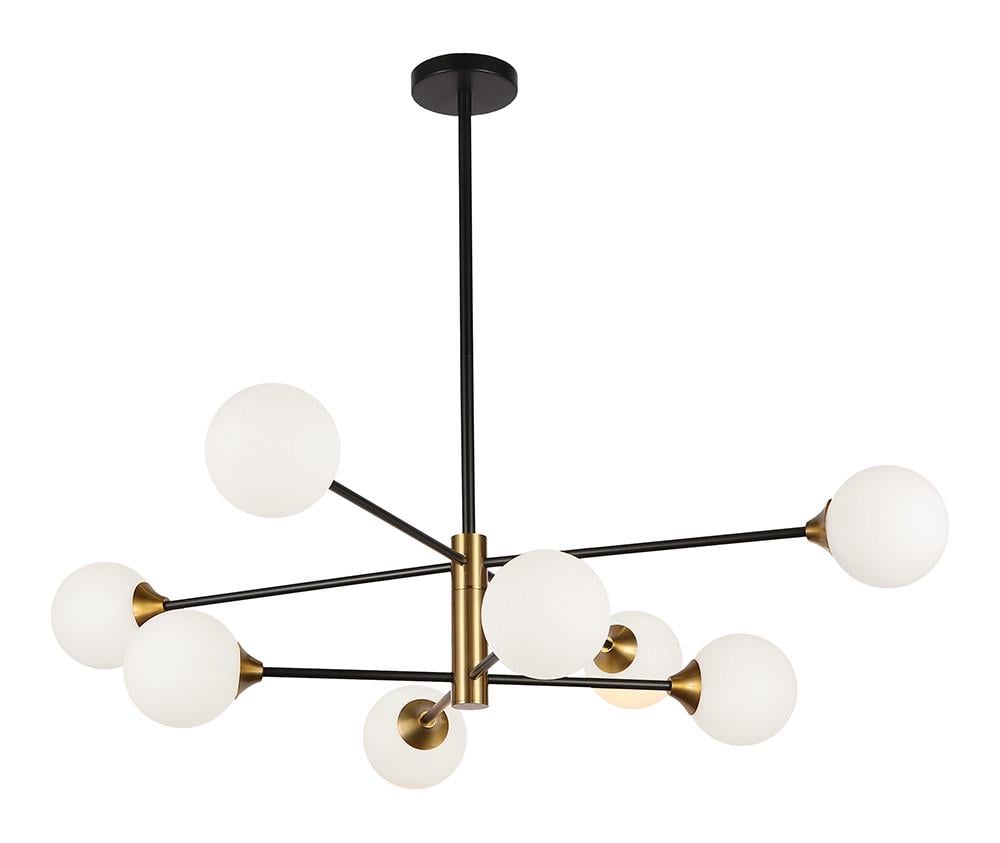 Люстра 752L7910-8 BK/WH