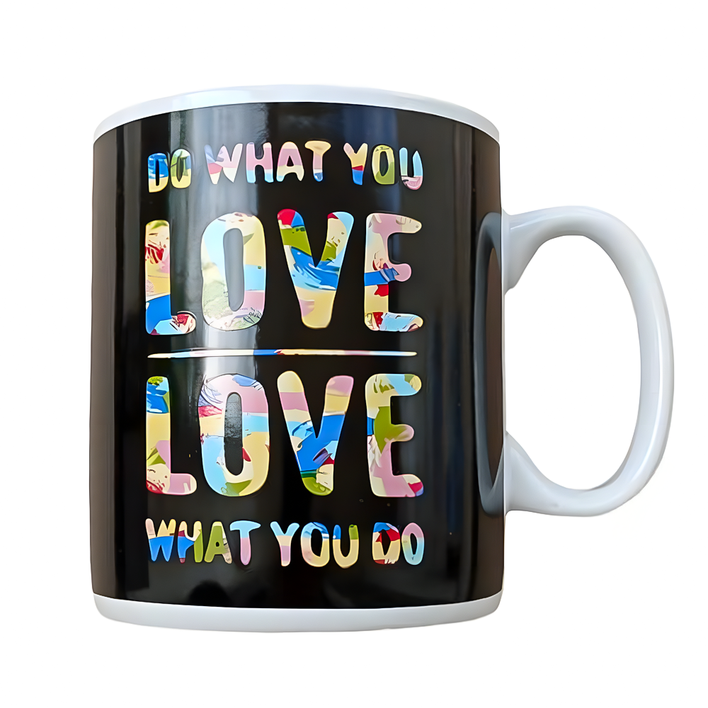 Кружка керамическая "Do what you love" 1 л Черный - фото 2 Кружка керамическая "Do what you love" 1 л Черный - фото 2