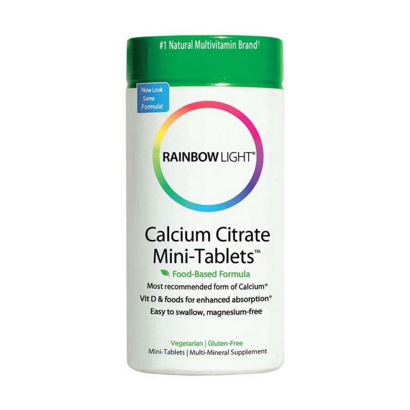Кальцій цитрат з вітаміном D3 і бором Rainbow Light Calcium Citrate Mini-Tablets+ 120 міні табл.