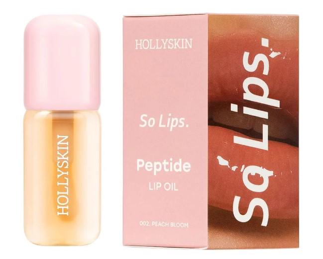 Масло для губ увлажняющее HOLLYSKIN So Lips Peptide Lip Oil 002 Peach Bloom 4 мл