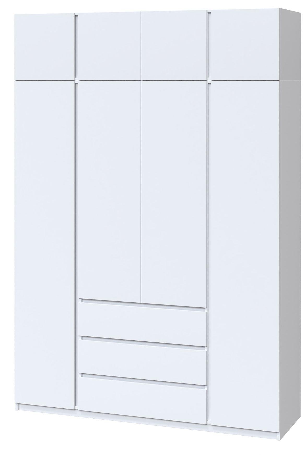 Шкаф для одежды Мастер Форм Брайт 1640х520х2400 мм Белый (33309) - фото 4