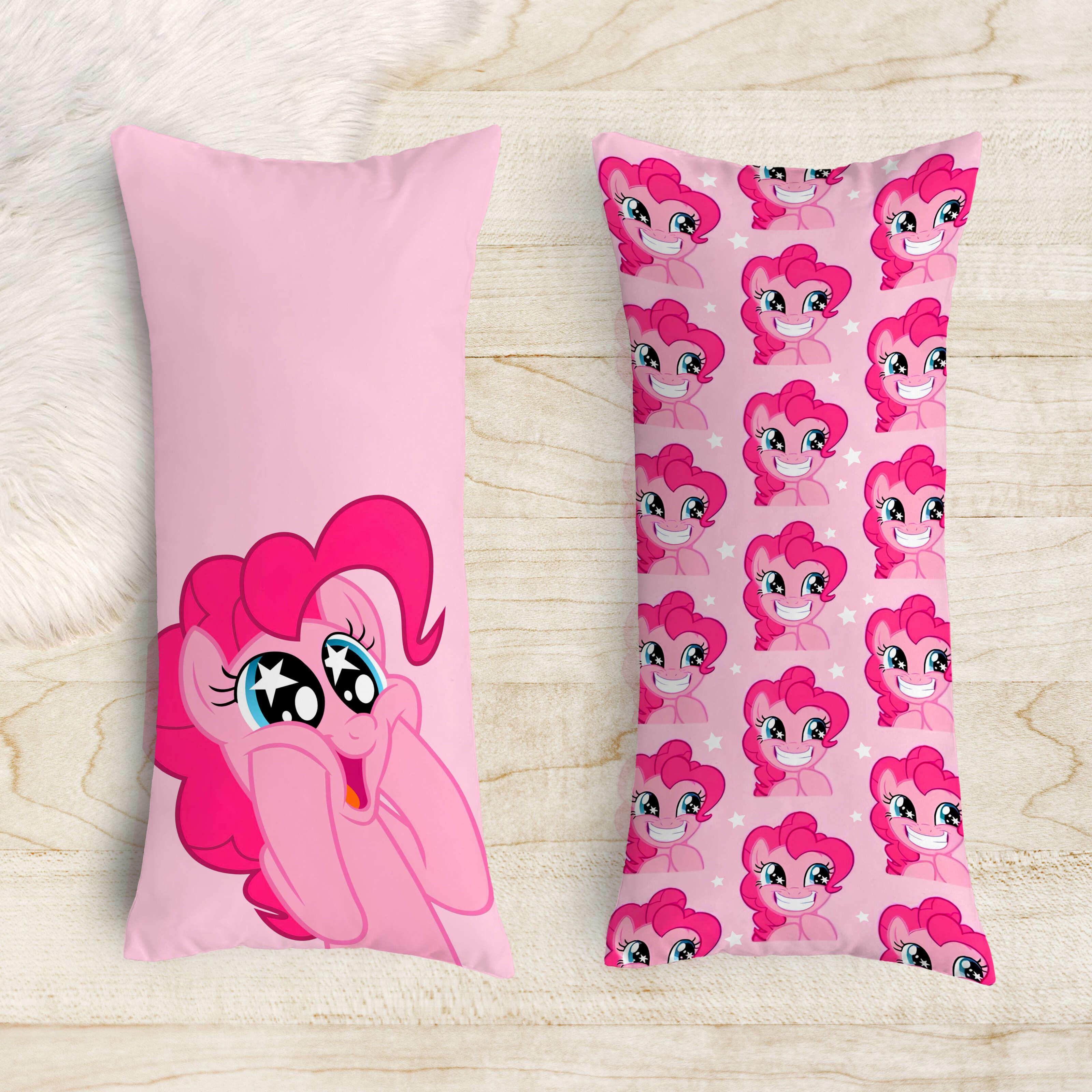 Подушка-обіймашка дакімакура дитяча Мій маленький поні Пінкіпай принт 40х100 см