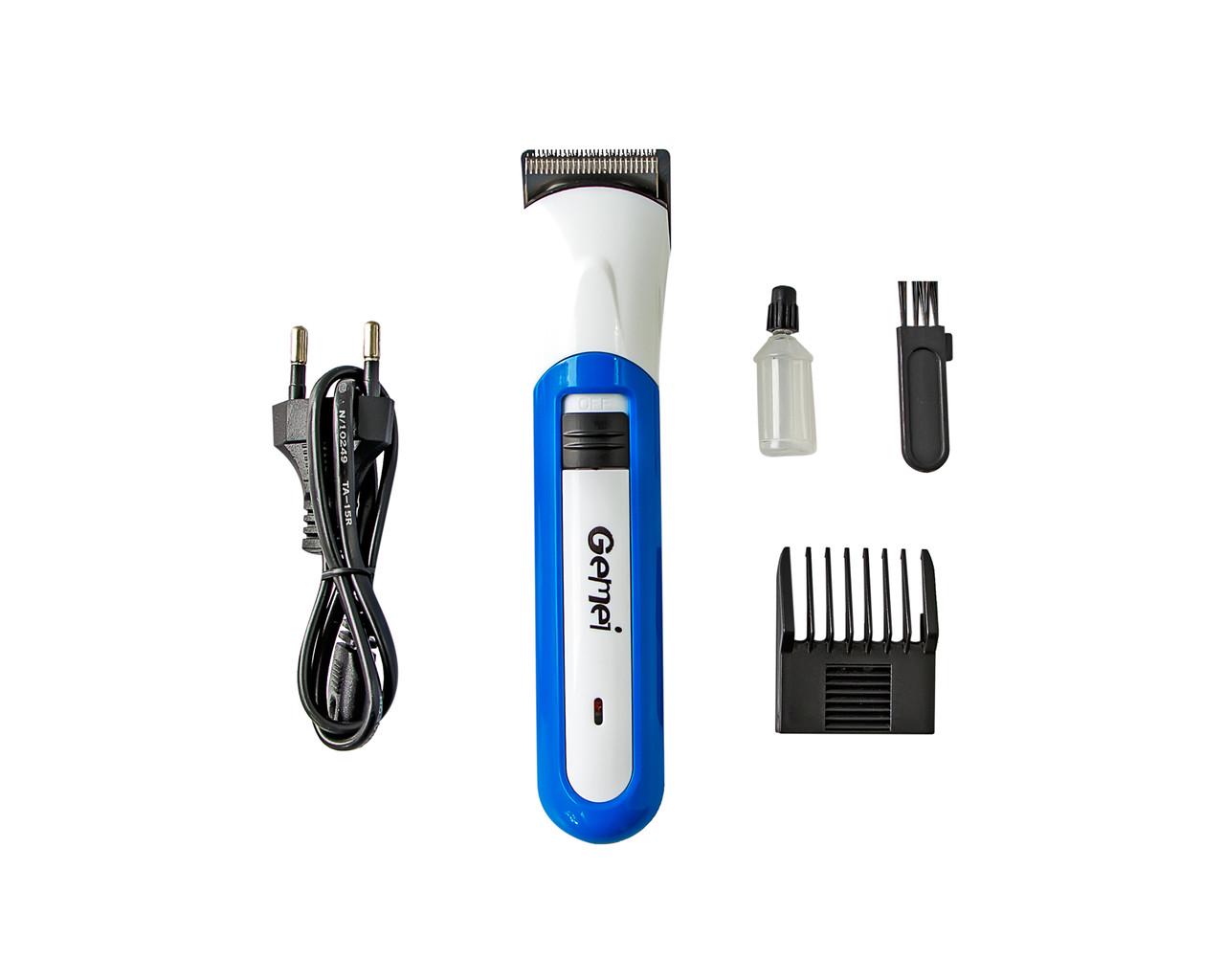 Акумуляторний триммер для стрижки Gemei GM 702 3 W Блакитний Акумуляторний триммер для стрижки Gemei GM 702 3 W Блакитний