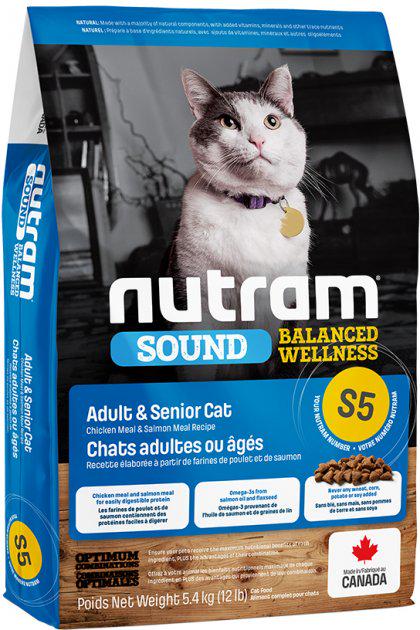 Корм сухой для котов Nutram S5 Sound Balanced & Senior 5,4 кг (24149073) Корм сухой для котов Nutram S5 Sound Balanced & Senior 5,4 кг (24149073)
