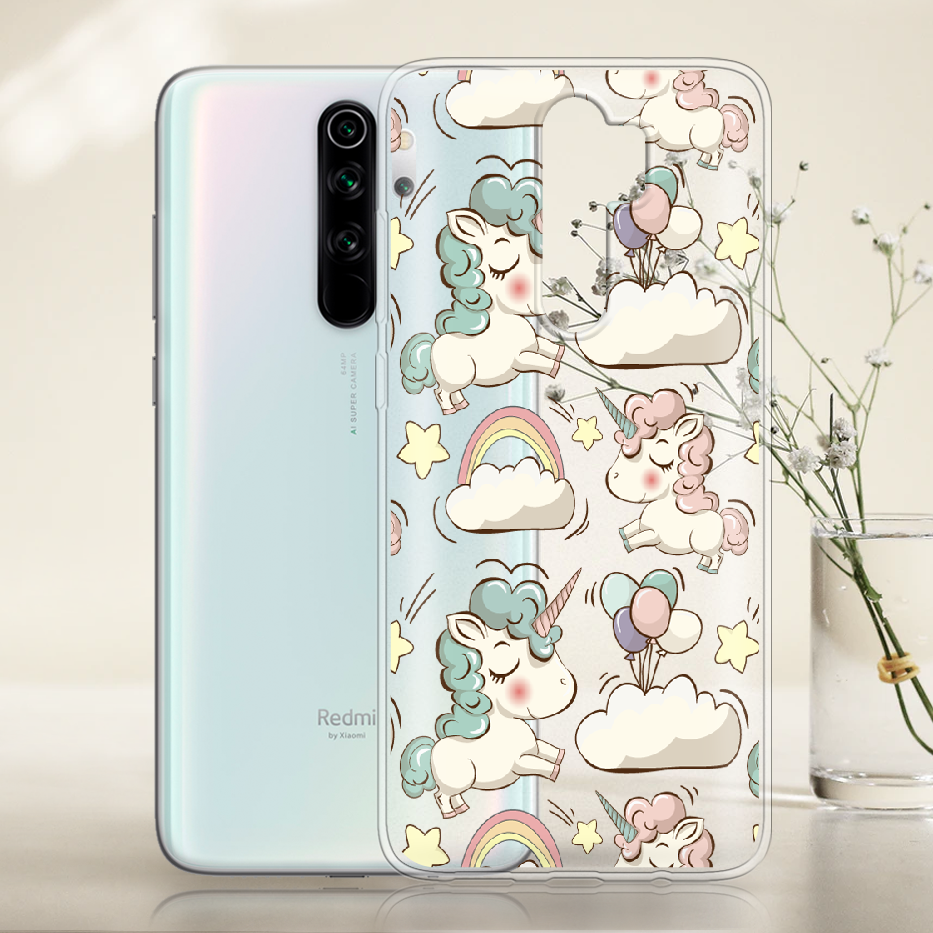 Чохол Boxface Xiaomi Redmi Note 8 Pro Unicorns Прозорий силікон (38222-cc2-38222) - фото 2