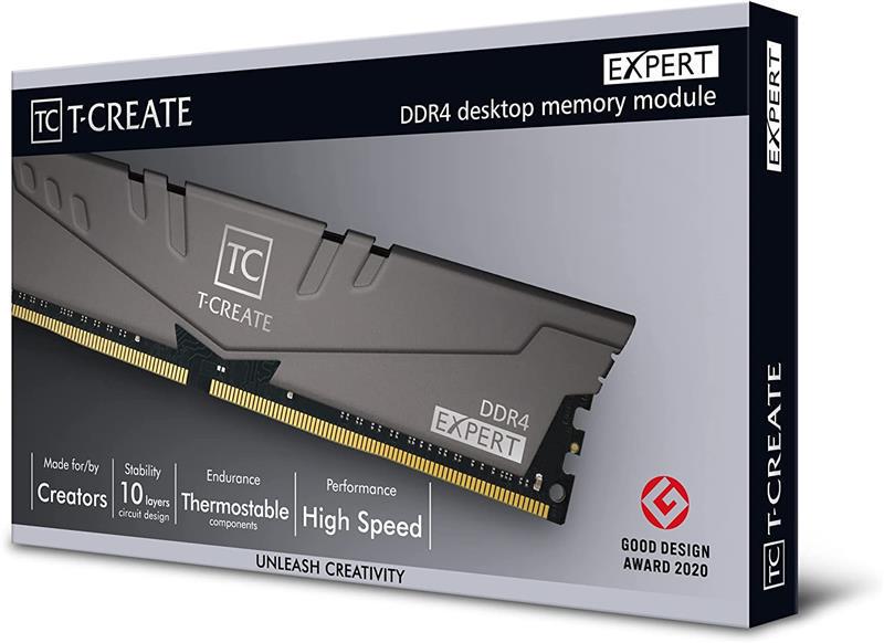Оперативна пам'ять Team T-Create Expert DDR4 2x8GB/3200 Gray (TTCED416G3200HC16FDC01) - фото 4