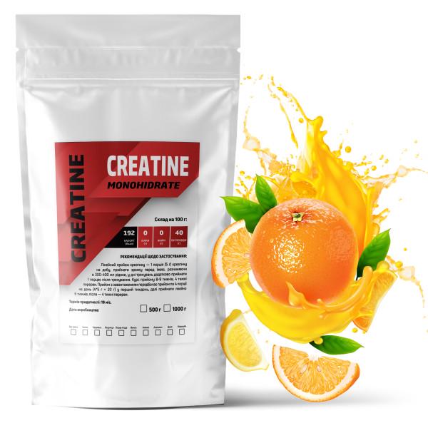 Креатин моногидрат Гадяч 99,7% в порошке Апельсин на 200 порций 1 кг (21-125-cre-ap1)