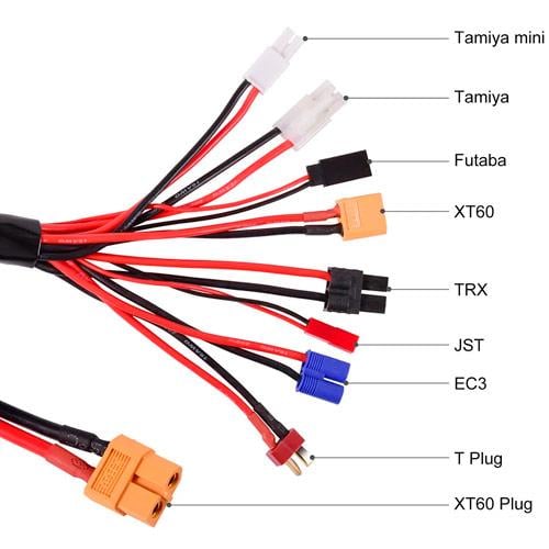 Кабель-переходник XT60 8в1 для зарядных устройств и аккумуляторов 33 см (749278) - фото 3 Кабель-переходник XT60 8в1 для зарядных устройств и аккумуляторов 33 см (749278) - фото 3