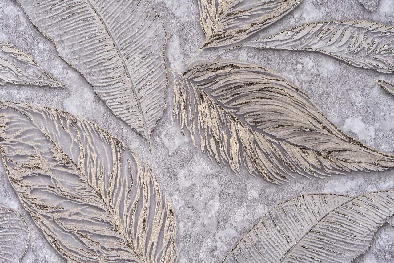 Обои флизелиновые LeGrand Platinum Цикас 1598-10 Декор винил горячего тиснения 1,06х10,05 м Коричневый