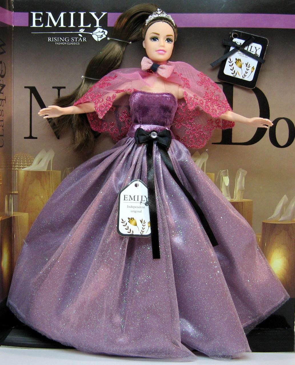 Кукла в бальном платье Emily QJ081 с аксессуарами