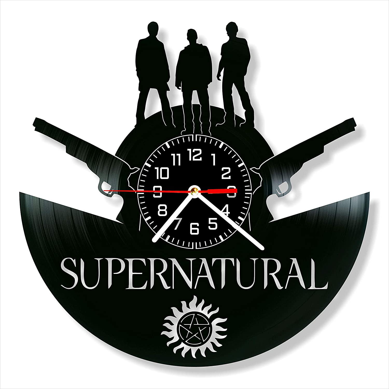 Часы настенные Сверхъестественное 2062 из виниловой пластинки