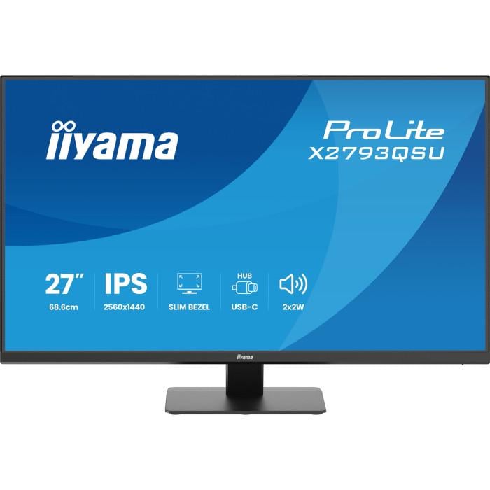 Монитор Iiyama ProLite X2793QSU-B1 Matte Black (36944243)