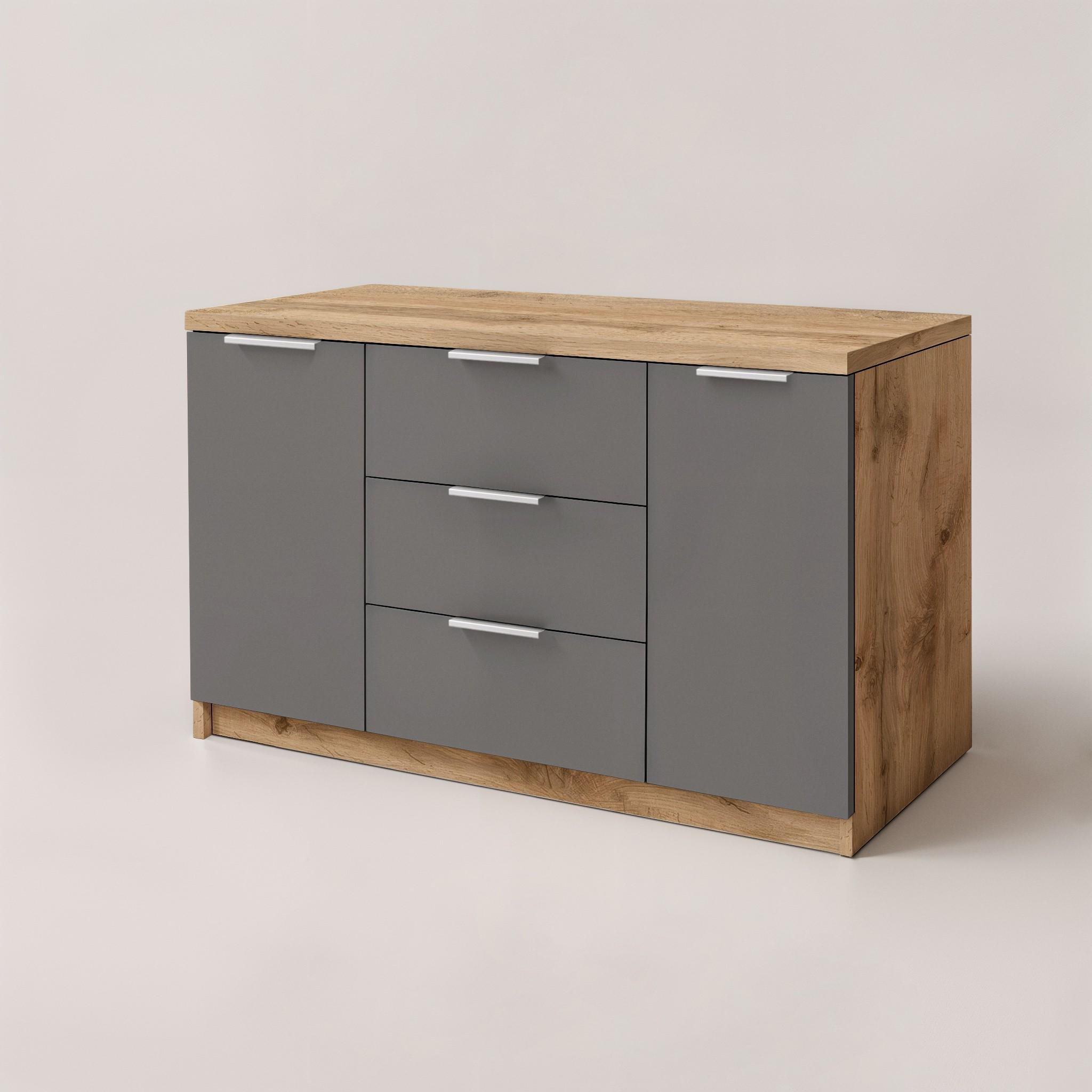 Комод Komfort 1300х450х850 мм Дуб Аппалачі/Антрацит - фото 2 Комод Komfort 1300х450х850 мм Дуб Аппалачі/Антрацит - фото 2