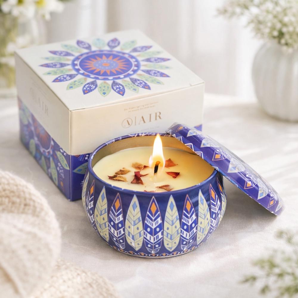 Аромасвеча в металлической баночке с крышкой 60 г 6x4 см Синий (37-син-124526) Аромасвеча в металлической баночке с крышкой 60 г 6x4 см Синий (37-син-124526)