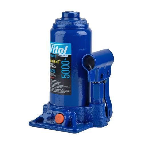 Домкрат гидравлический телескоп IRON HAND 5 т 185-358 мм 4 1 кг (IH-185355D)