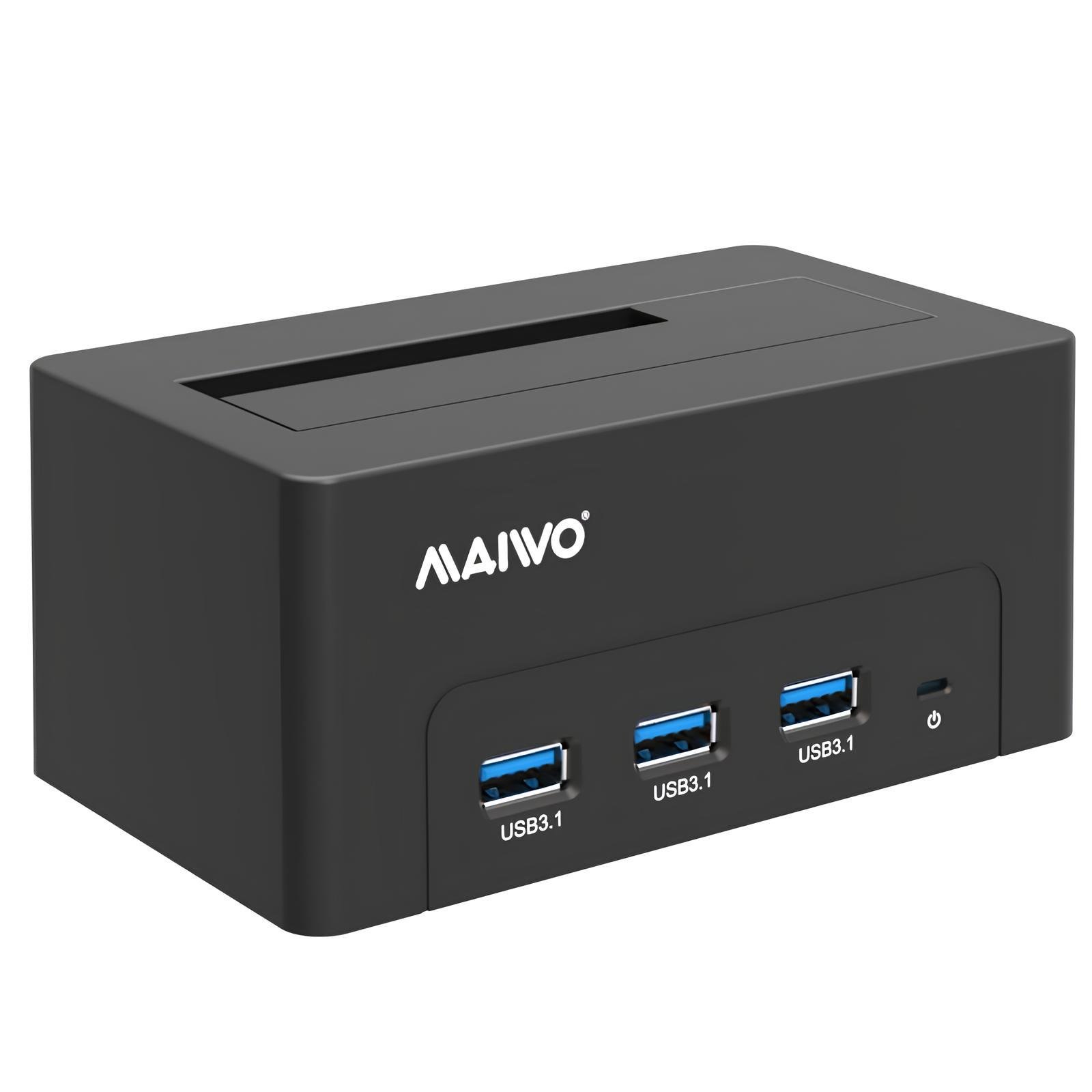 Док-станция Maiwo для HDD 2,5"/3,5" SATA/SSD 3хUSB 3.0 Черный (K308H 6372)