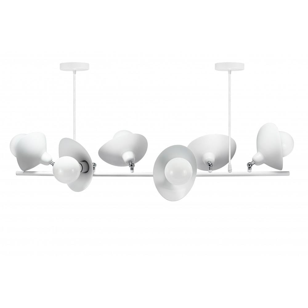 Люстра в стиле модерн Petals 6 White (PL-0001489 M/White) - фото 1