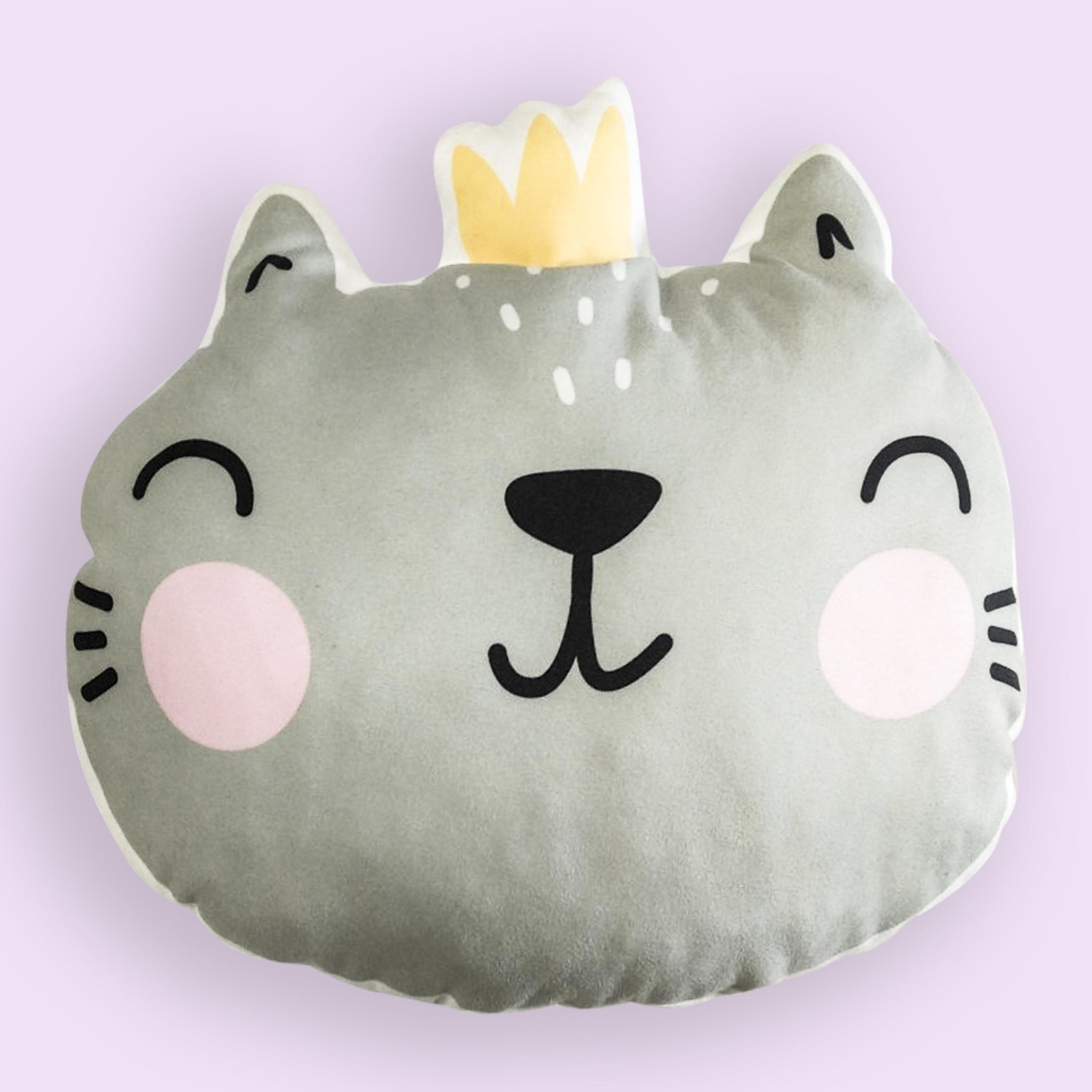 Подушка Котик 35х30 см з наповнювачем холлофайбер (p-12851)