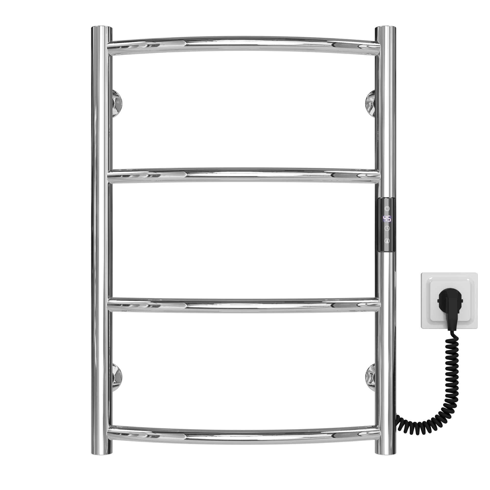 Рушникосушарка електрична Deffi Класік П4 JD03 праве підключення нержавіюча сталь 400х600 мм Хром (C.DK.60.40.4.E.C.R.1)