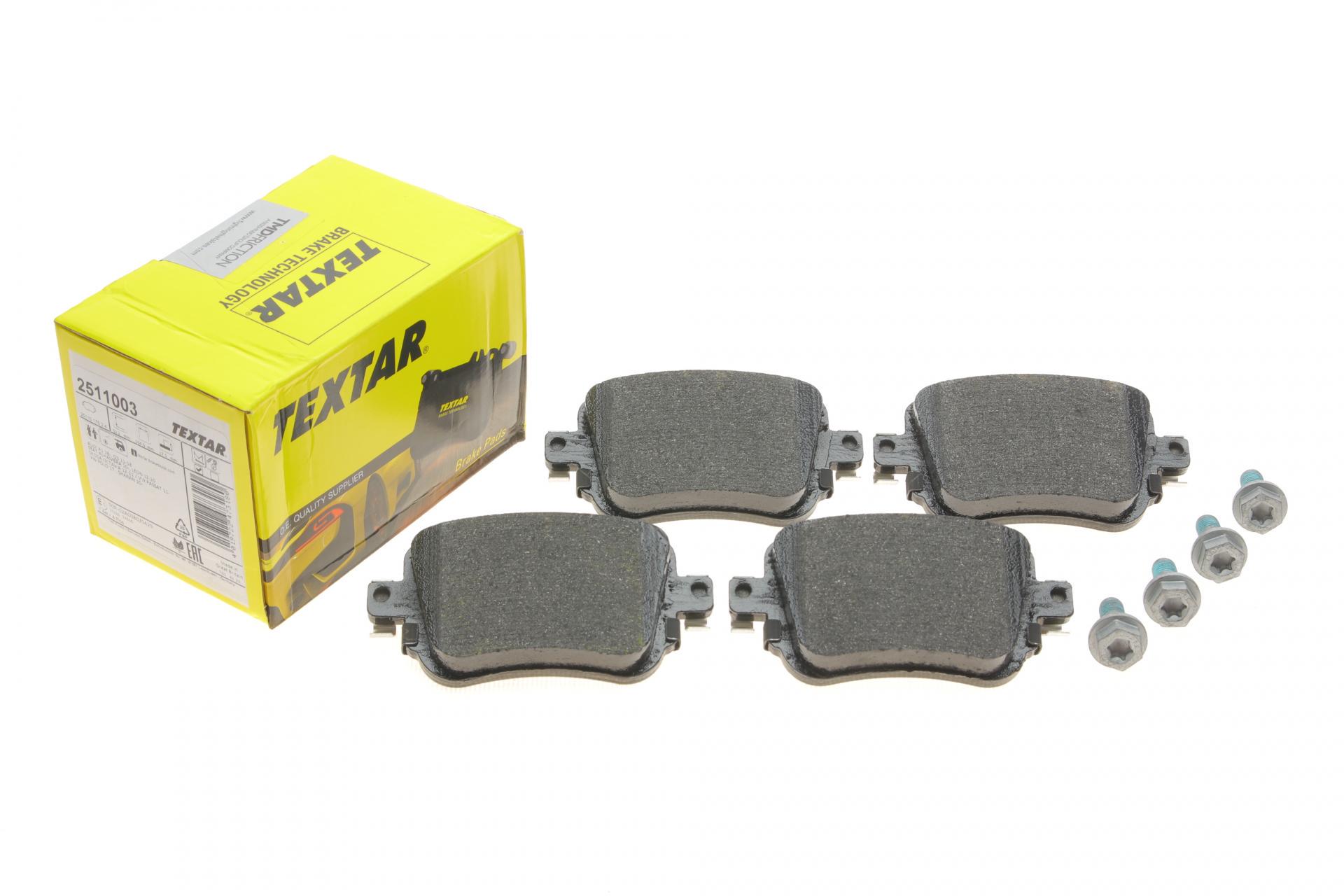 Колодки тормозные задние TEXTAR Audi Q3/Skoda Octavia/Seat Leon/VW Sharan/Passat B7 12- TRW Q+ - (2511003) Колодки тормозные задние TEXTAR Audi Q3/Skoda Octavia/Seat Leon/VW Sharan/Passat B7 12- TRW Q+ - (2511003)