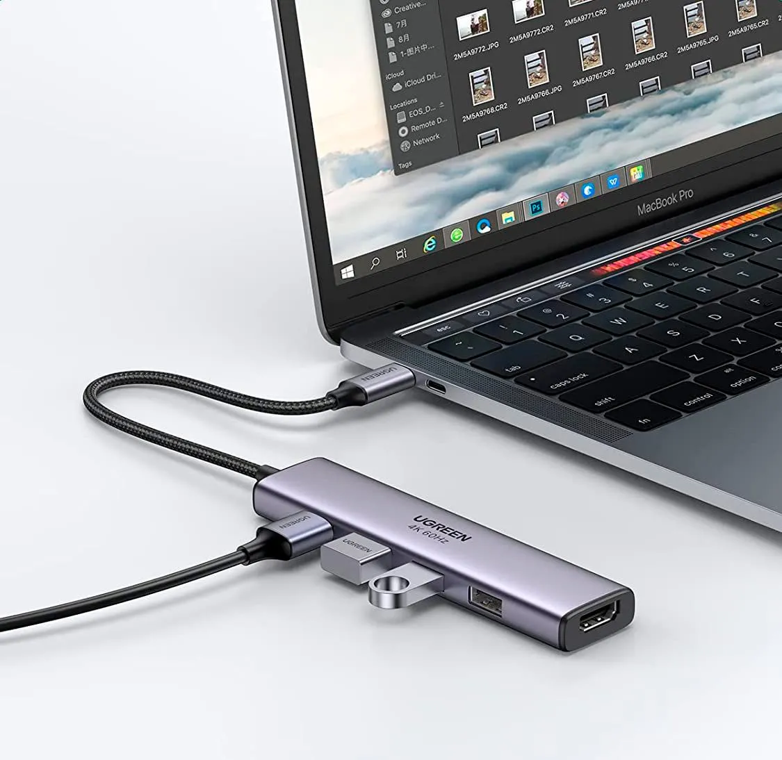 Концентратор UGREEN CM478 HUB Type-C для MacBook Pro Air HDMI 4K/USB 3.0 Grey (20955) - фото 5