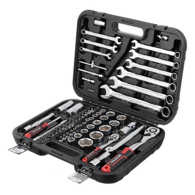 Набір інструментів Intertool Cr-V STORM 1/2" & 1/4" 82 од. (ET-8082)