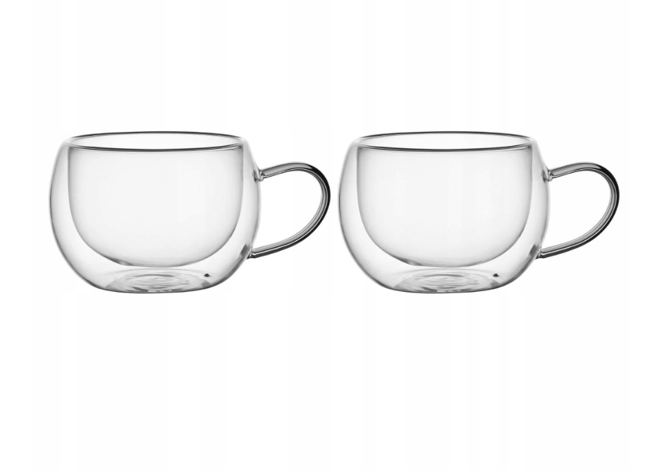 Набор чашек Kamille стеклянные с двойными стенками 300 мл 2 шт. (9002)