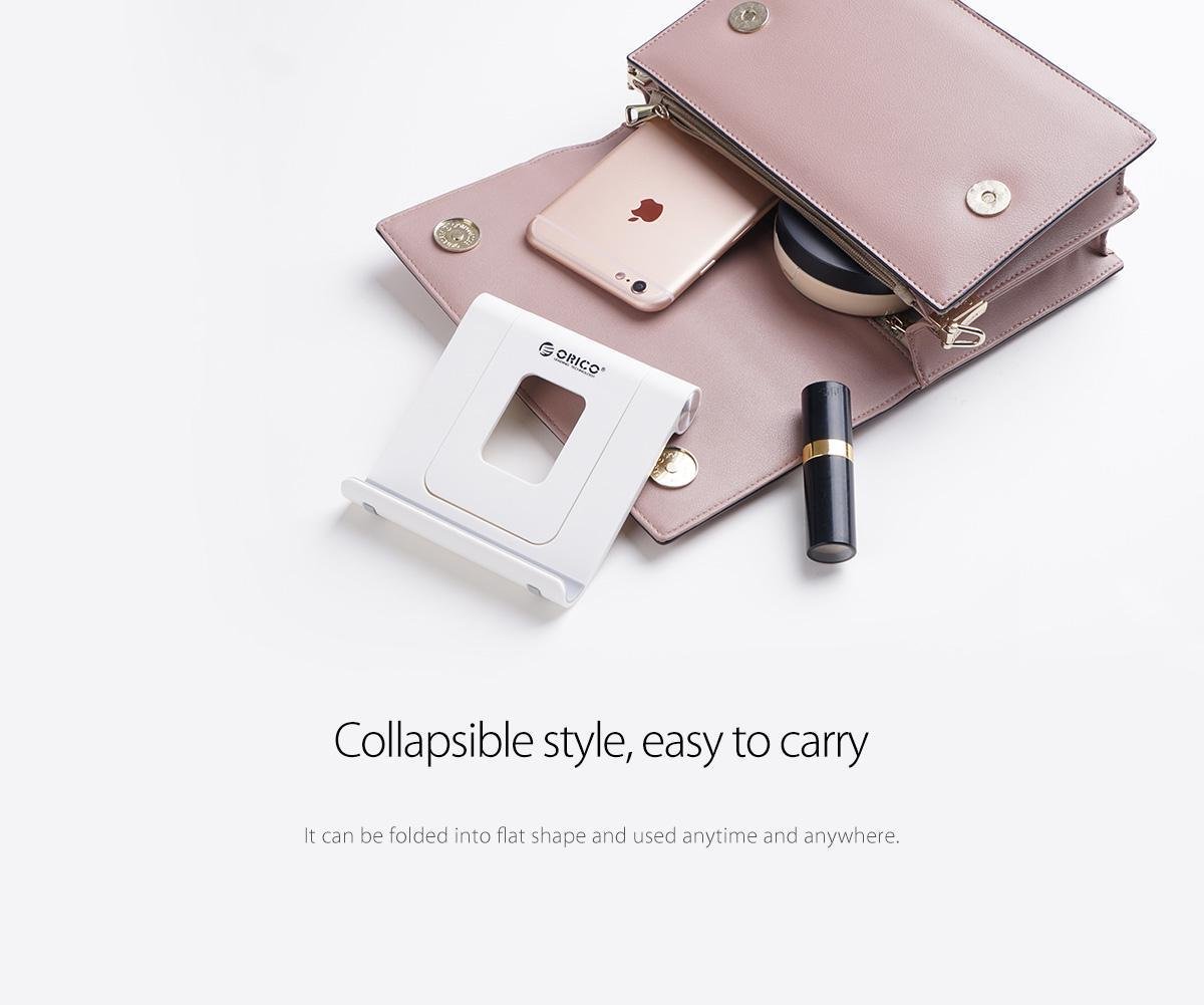 Подставка для планшета/телефона Orico настольная складная Белый (PH2-WH-BP) - фото 7 Подставка для планшета/телефона Orico настольная складная Белый (PH2-WH-BP) - фото 7