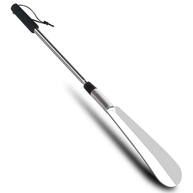 Лопатка для обуви с телескопической ручкой 41-78 см Серебристый (LGKVZT-0486)