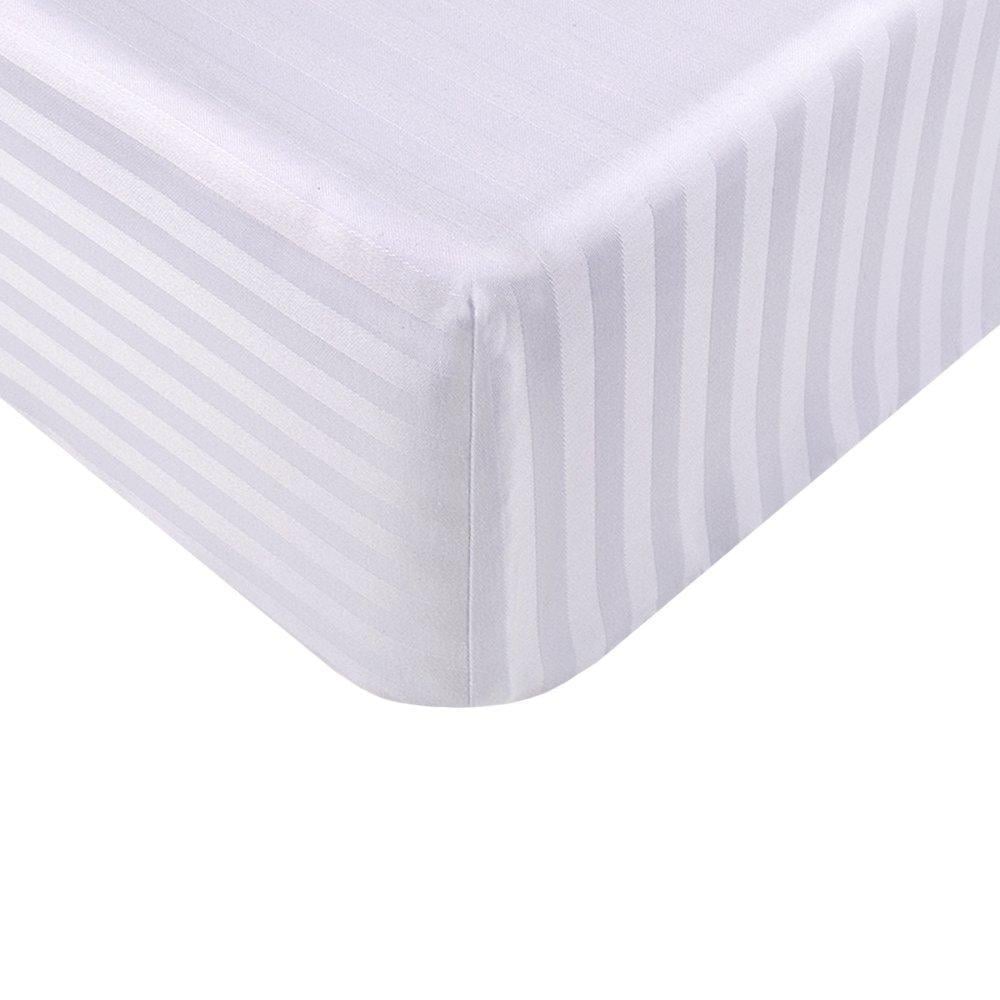 Простыня Iris Home Отель сатин страйп 1х1 100х200+ 25 см на резинке (13076204)