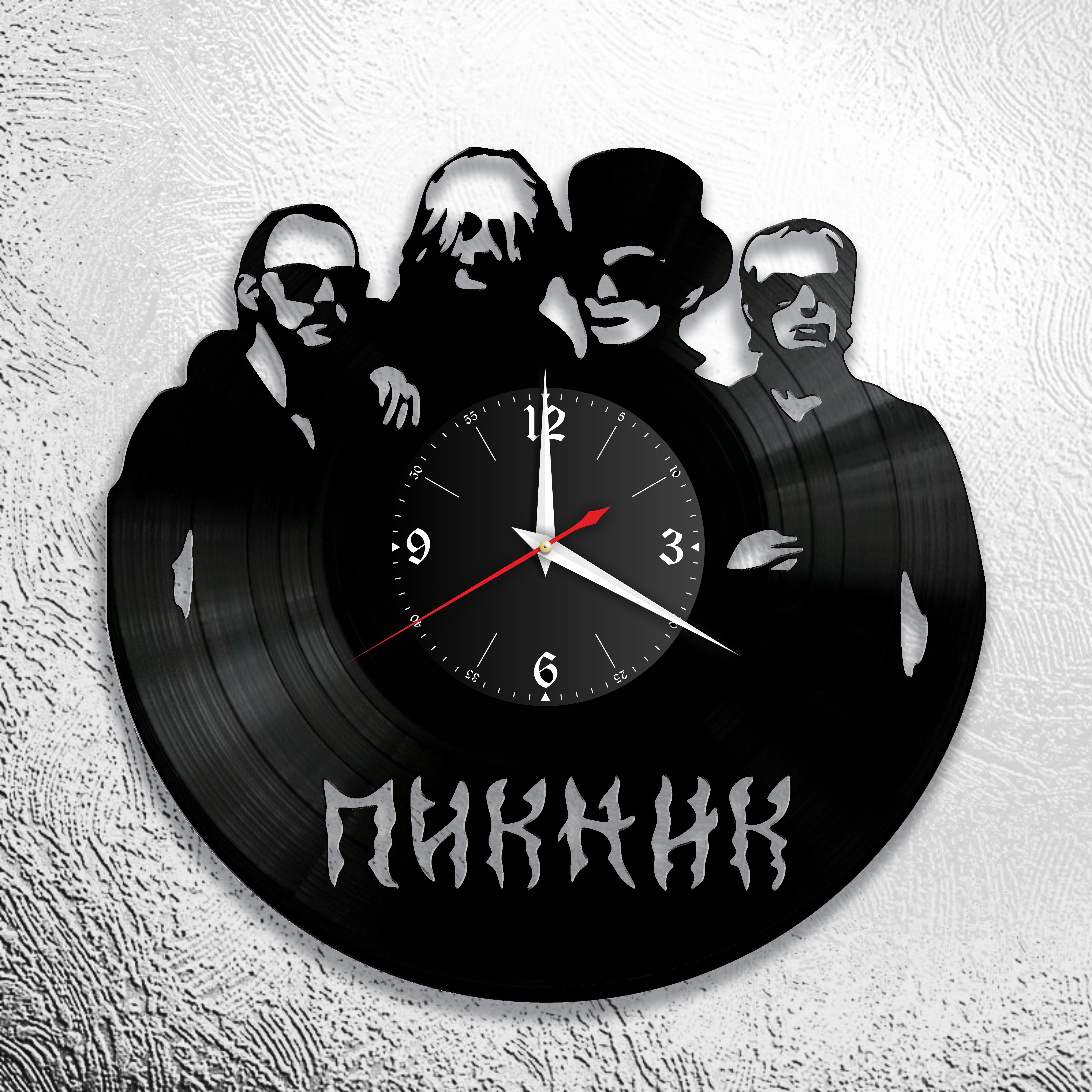 Часы настенные группа Пикник 0612 из виниловой пластинки