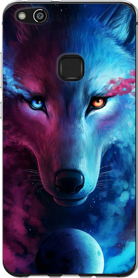 Чехол на Huawei P10 Lite Арт-волк (3999u-896-42517)