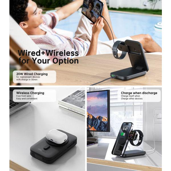 Повербанк Choetech Magnetic 10000 mAh Qi-2 15W Black (B750-CCBK) - фото 5 Повербанк Choetech Magnetic 10000 mAh Qi-2 15W Black (B750-CCBK) - фото 5