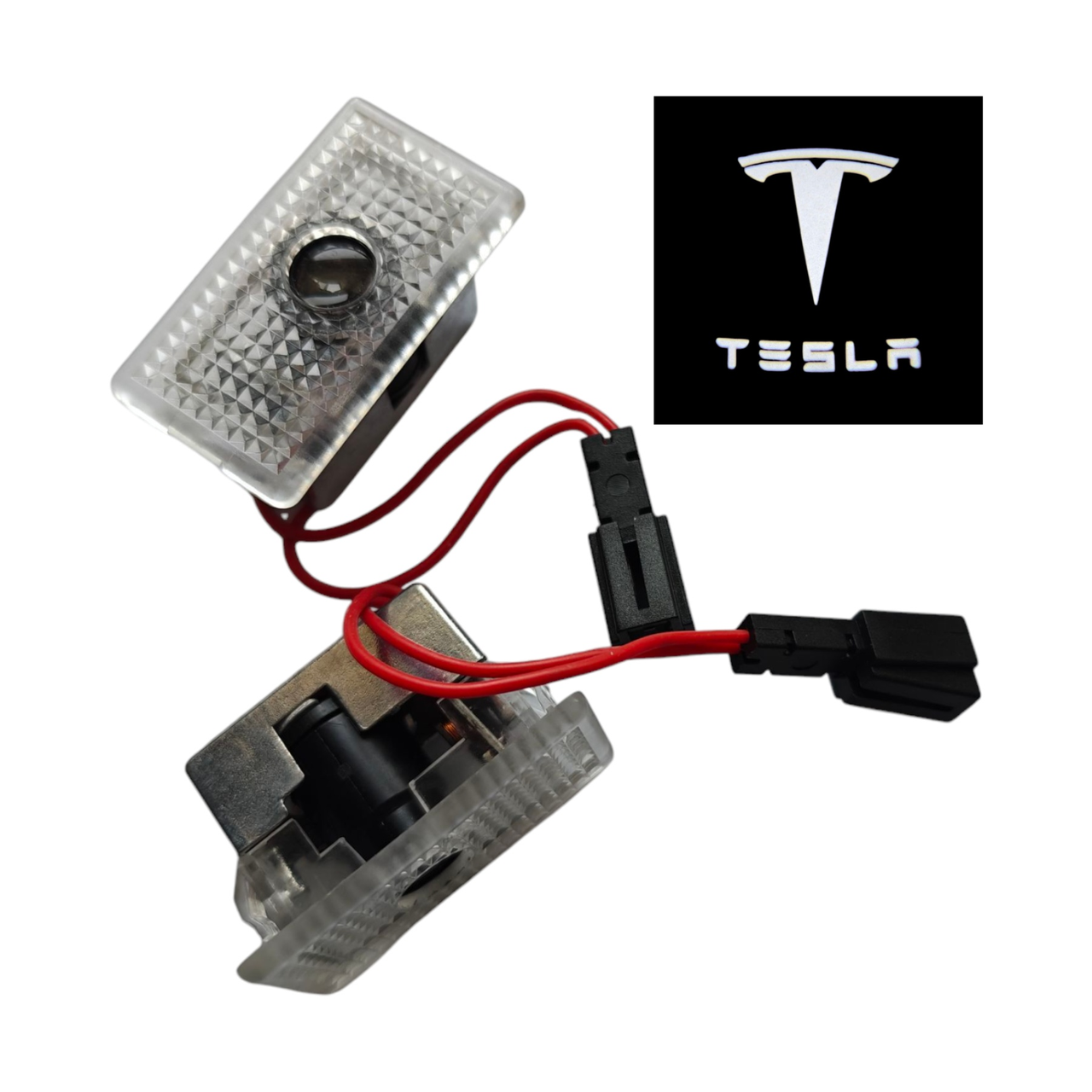 Підсвічування світлодіодне штатне на двері автомобіля з логотипом Tesla 3/S/X/Y (2068823421) - фото 2