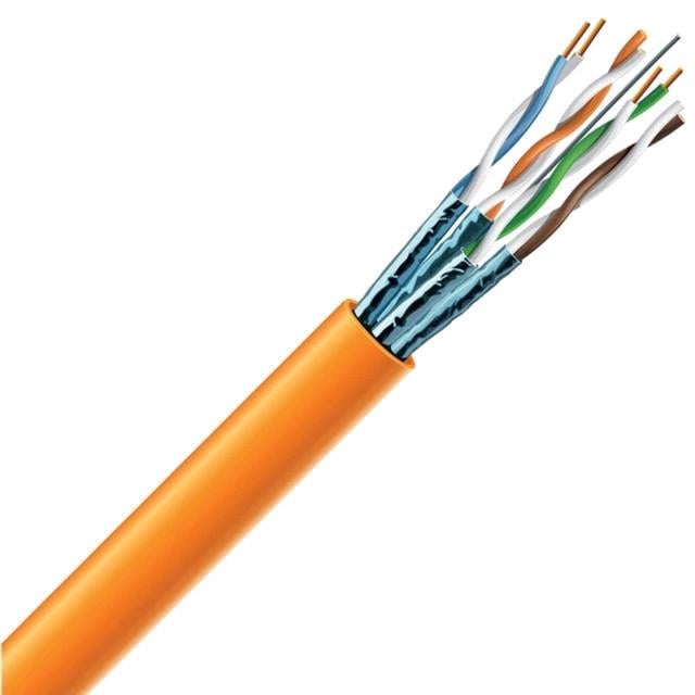 Кабель вита пара ЗЗКМ S/FTP мідь внутрішній Cat 6A 4x2x23 AWG LSZH к 305 м