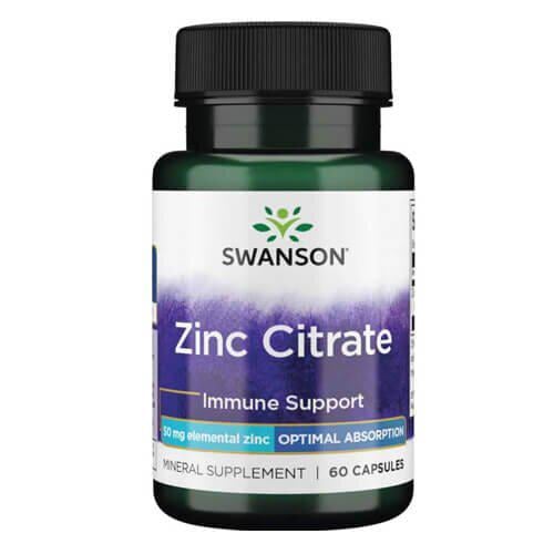 Цинк Swanson Zinc Citrate 50 мг 60 капс. (SW1374)