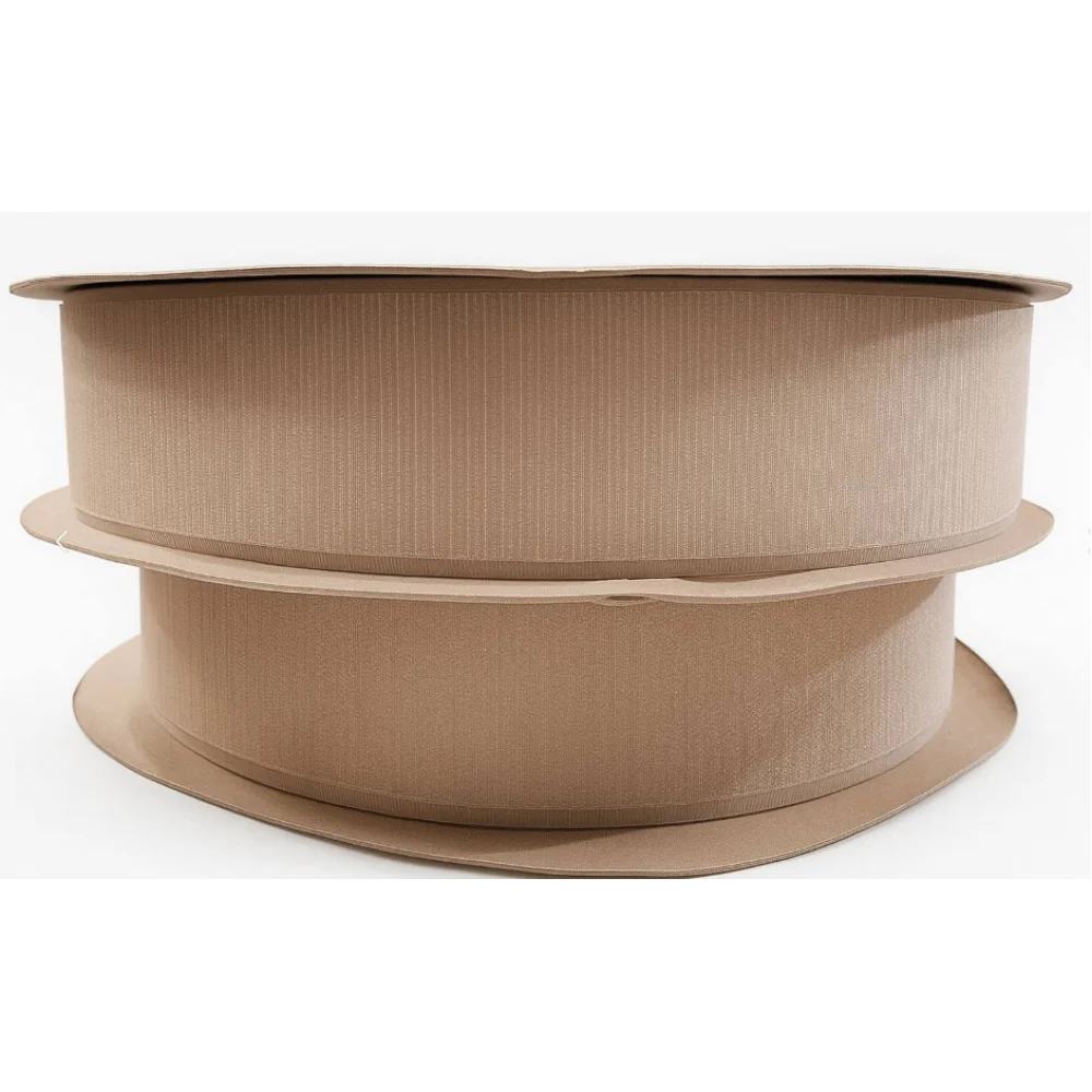 Липучка пришивна Sigma текстильна 50 мм 25 м Світло бежевий (LR1237)