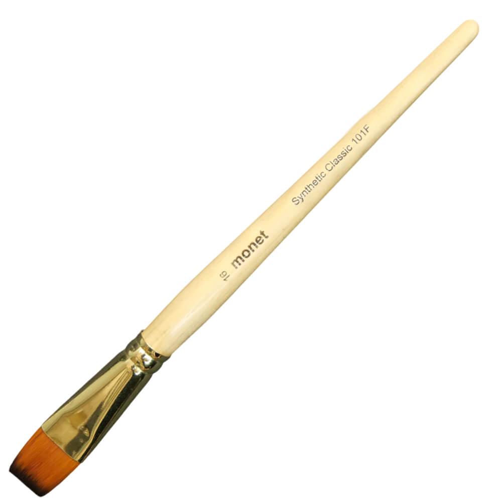 Кисточка синтетическая плоская Monet 101F №16 (M101F16) - фото 1 Кисточка синтетическая плоская Monet 101F №16 (M101F16) - фото 1