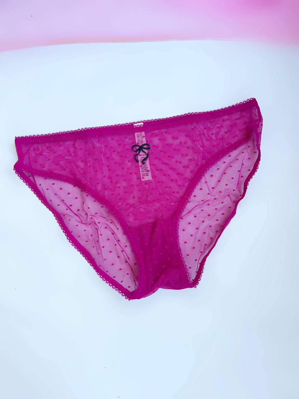 Труси мереживні Victoria's Secret Bikini Panty S Рожевий (27305262)