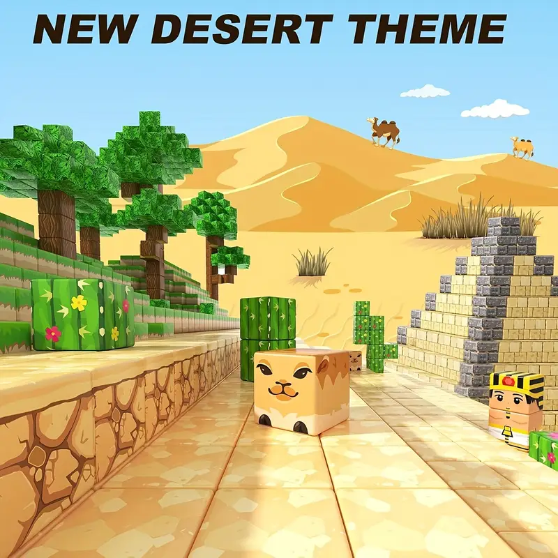 Конструктор магнитный Minecraft Пирамиды на магнитах 100 шт. (2740019569) - фото 3