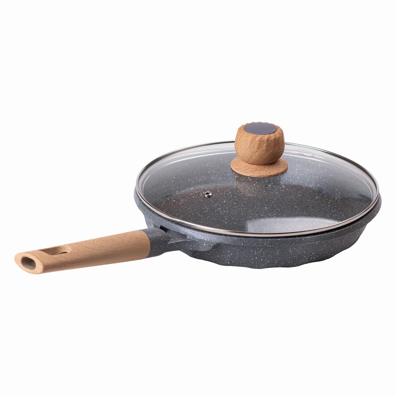 Сковорода алюминиевая MGC мраморное антипригарное покрытие 2,2 л 26 см Серый - фото 5 Сковорода алюминиевая MGC мраморное антипригарное покрытие 2,2 л 26 см Серый - фото 5