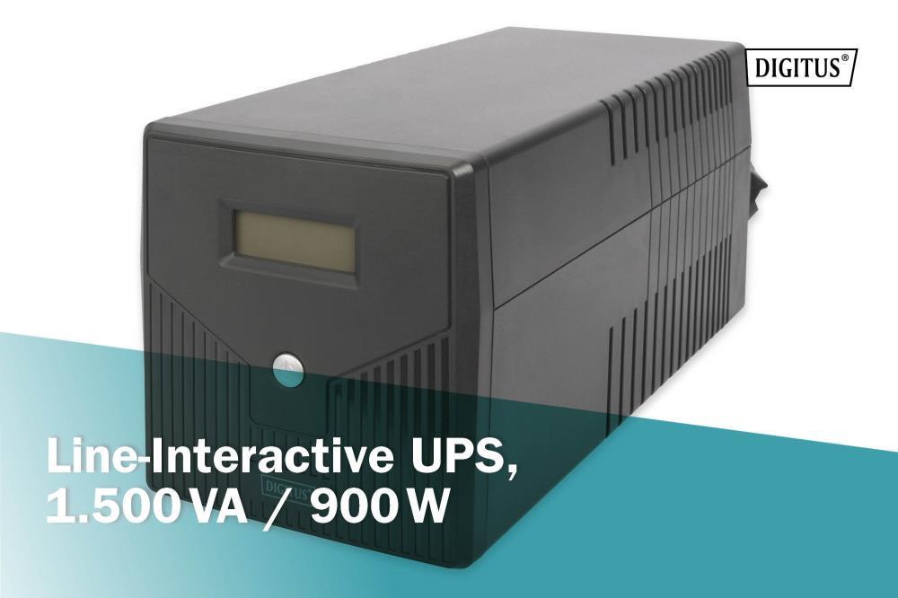 Джерело безперебійного живлення Assmann UPS LINE-INTERACTIVE 1500VA 900W DN-170075 Black - фото 2 Джерело безперебійного живлення Assmann UPS LINE-INTERACTIVE 1500VA 900W DN-170075 Black - фото 2