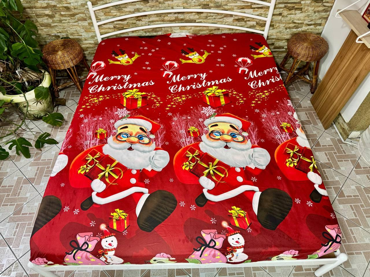 Простынь на резинке Новогодняя из сатина 180х200 см (S-NY-2/WP/x180) - фото 6 Простынь на резинке Новогодняя из сатина 180х200 см (S-NY-2/WP/x180) - фото 6