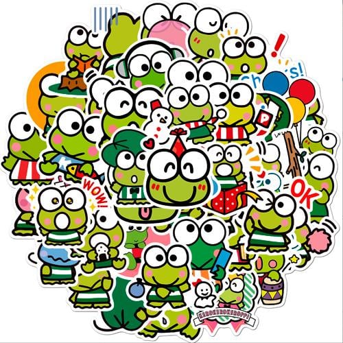 Набор наклеек Жабки Toads 50 шт. (3163)