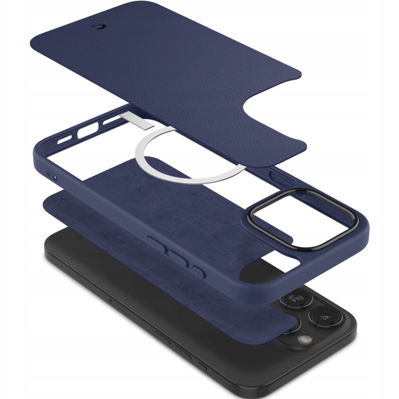 Чохол накладка Spigen Cyrill Kajuk Case with MagSafe for iPhone 15 Pro Max Blue (ACS07091) - фото 7