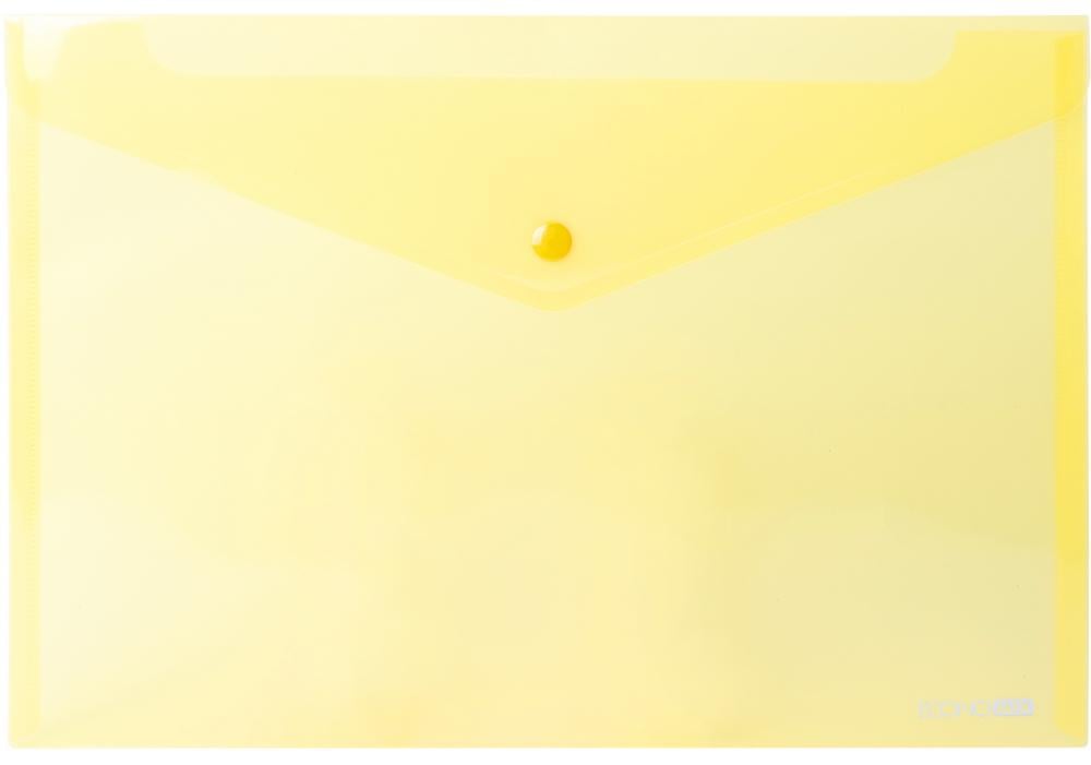 Папка-конверт Economix на кнопке А4 полипропилен Желтый (E31301-05)