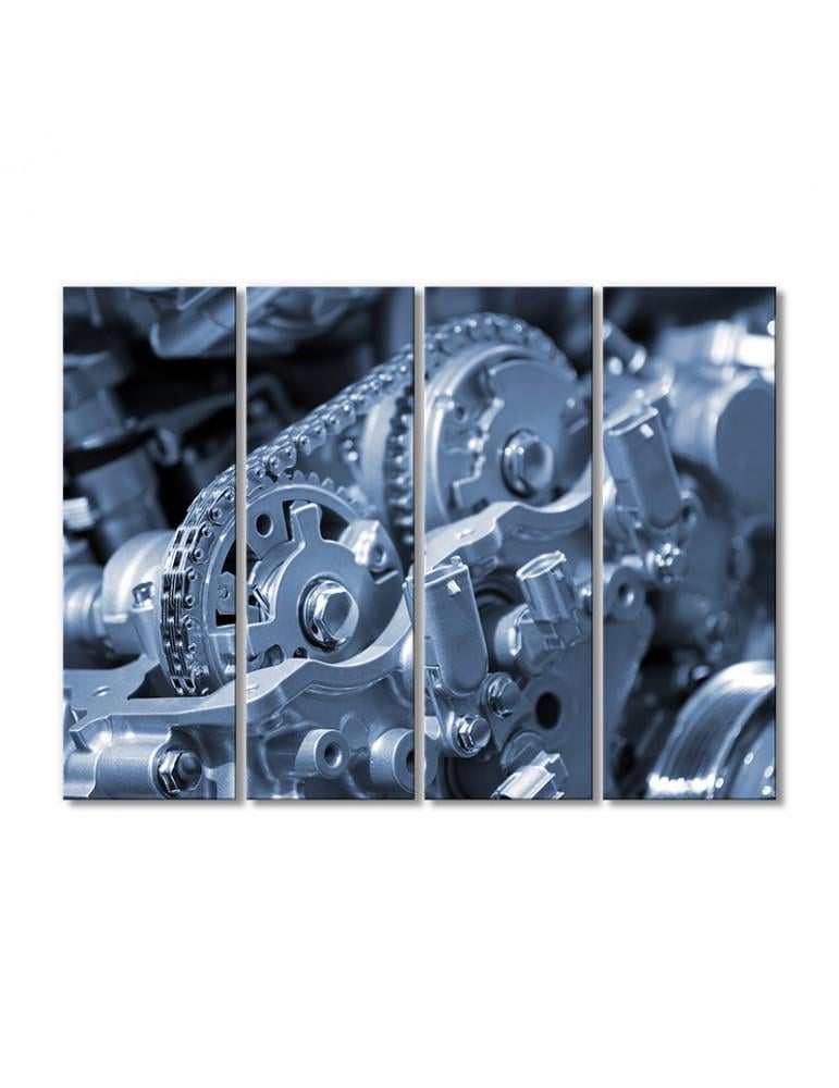 Картина модульная Промышленное производство 4 модуля 60x90 см (022214Prochee)