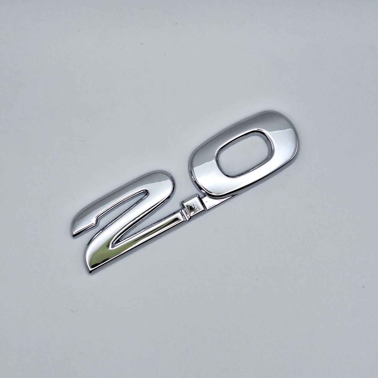 Эмблема надпись 2 Mazda 8,2х2,2 см металл Хром глянцевый (1947847872)