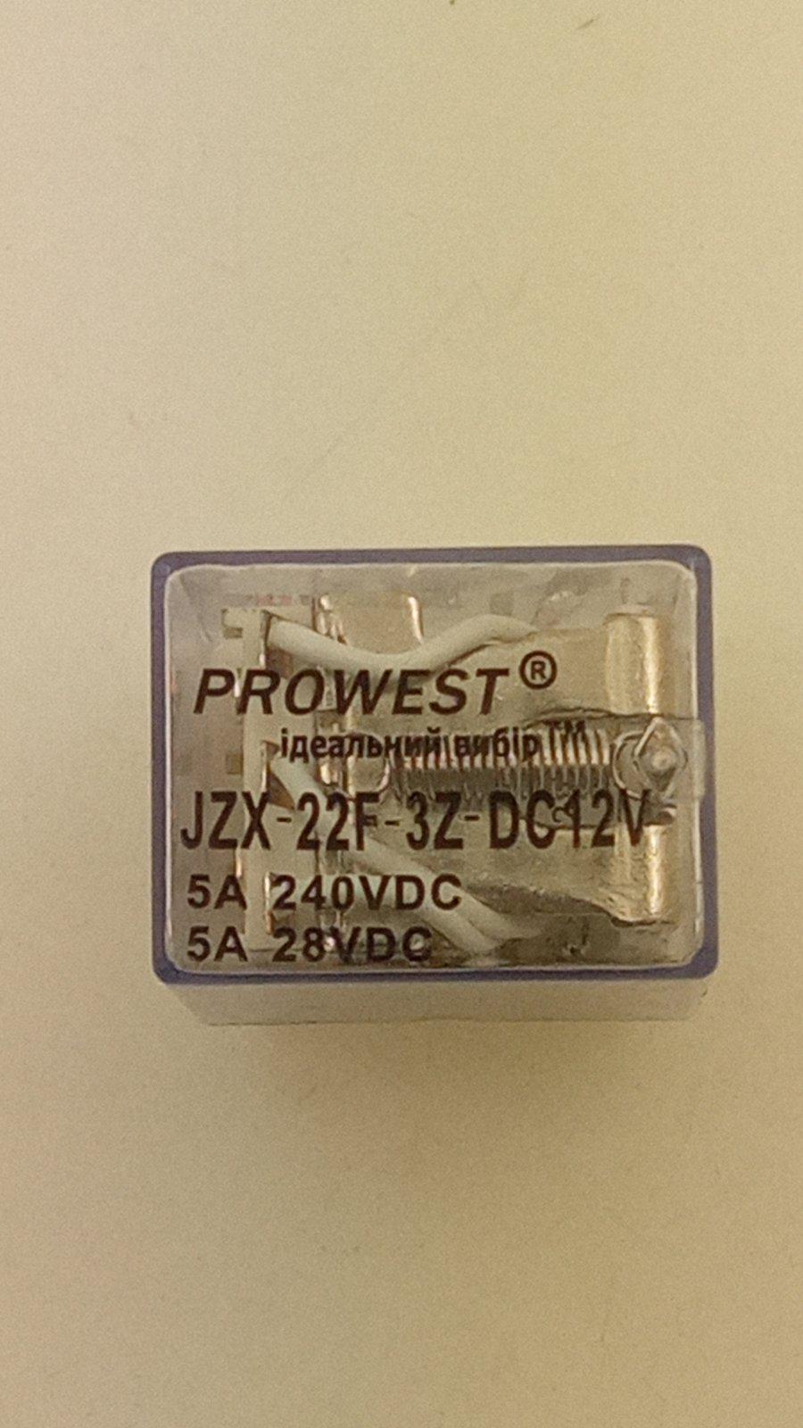 Реле JZX-22F-3Z-DC12V5A/240VAC/5A/28VDC (16800)