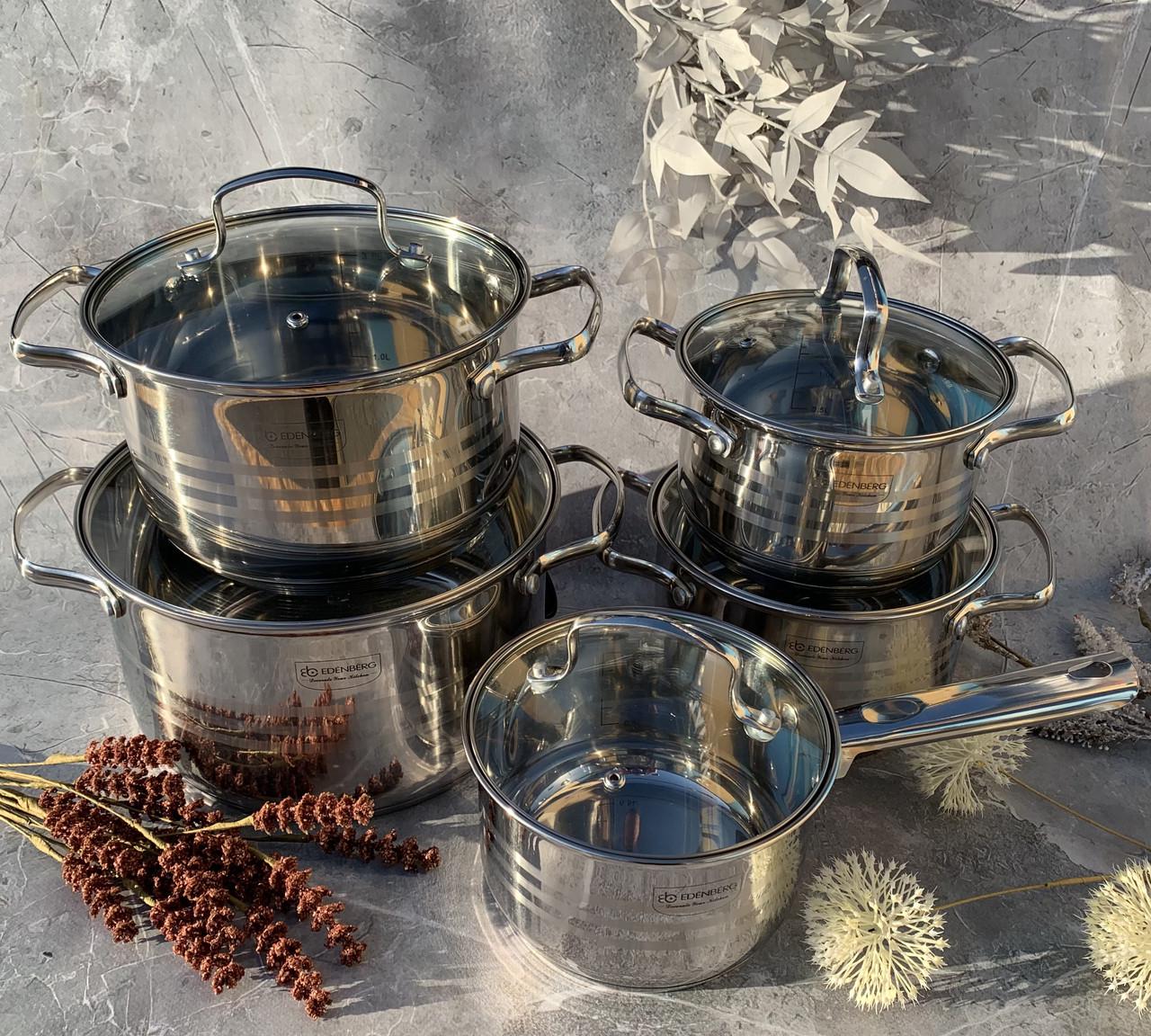 Набор кастрюль Edenberg EB-4074 10 пр. Набор кастрюль Edenberg EB-4074 10 пр.